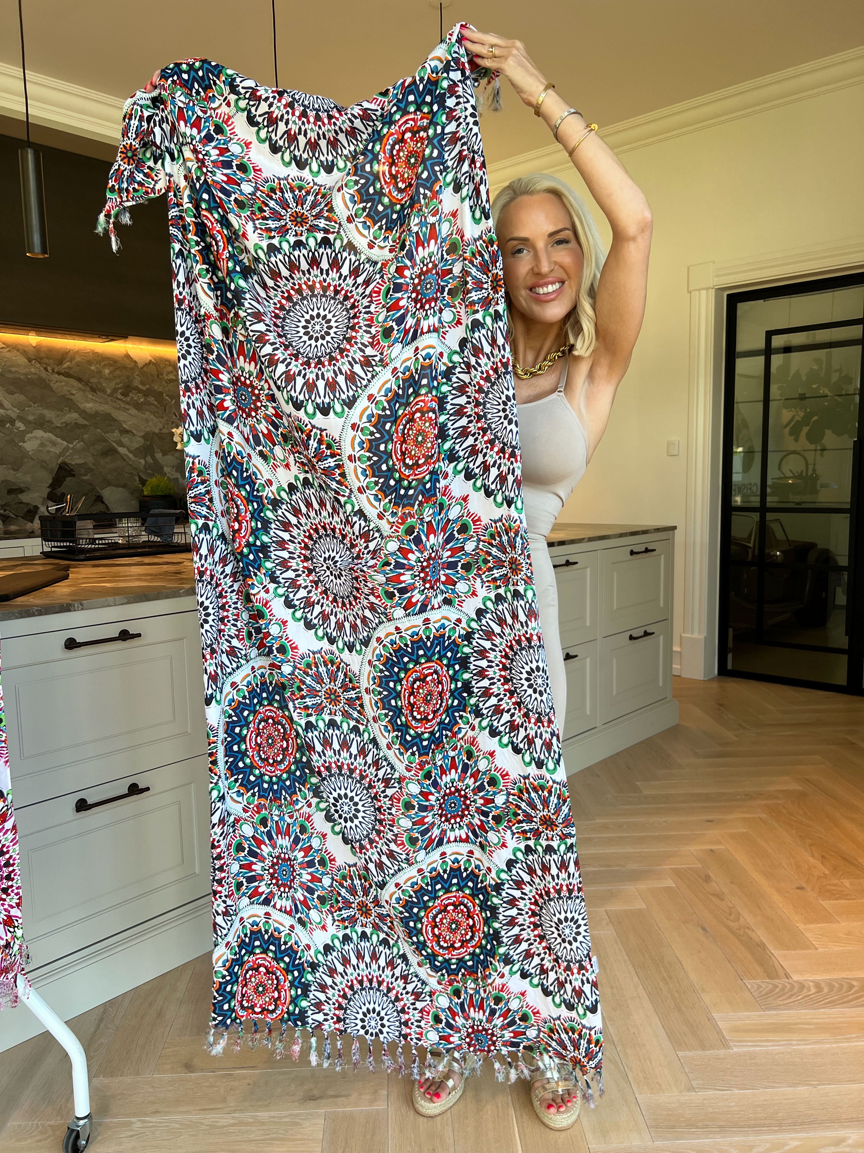 Zizi - Mønstret sarong i viskose